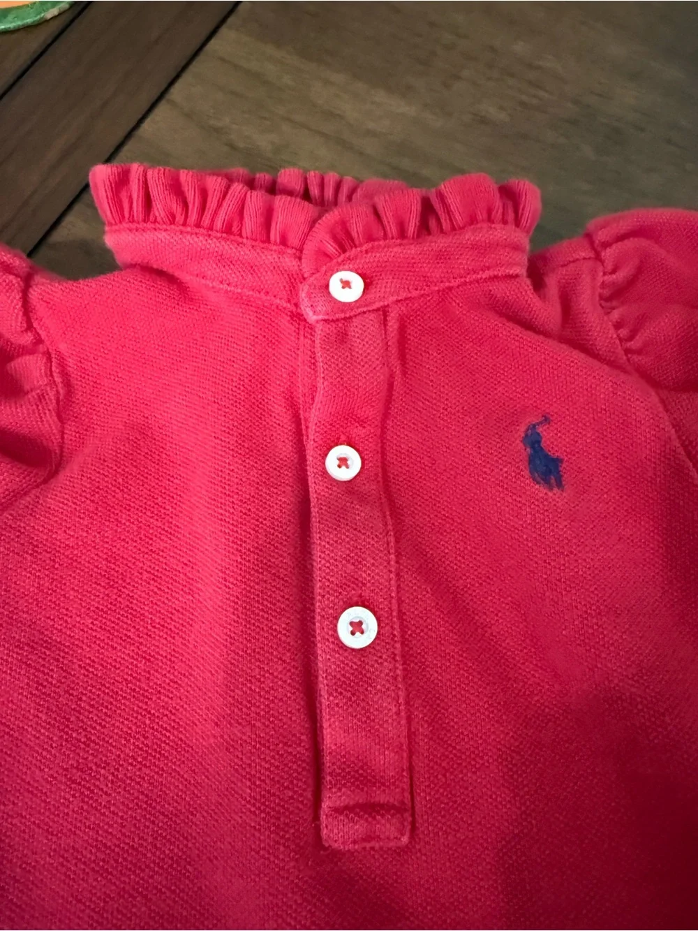 Ralph Lauren Red Ruffle Polo Dress & Bloomer Set
